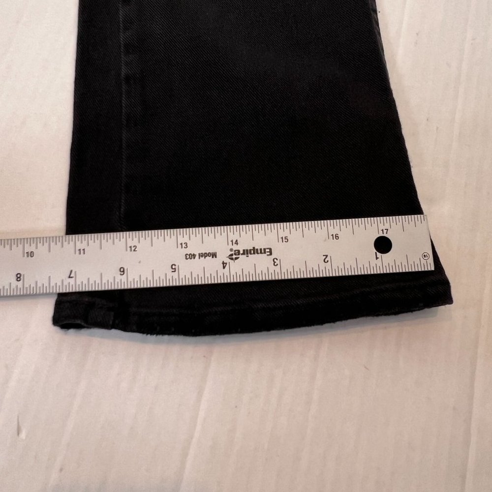Sam Edelman Women's Black Linnie Flare Leg High Rise Cotton Jeans Size 27 - Picture 8 of 10